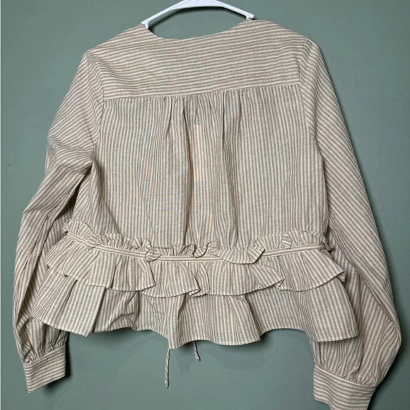 VICI Women’s V-Neck Top Color Natural/Gold Small Style NVT0099‎ - Picture 4 of 8